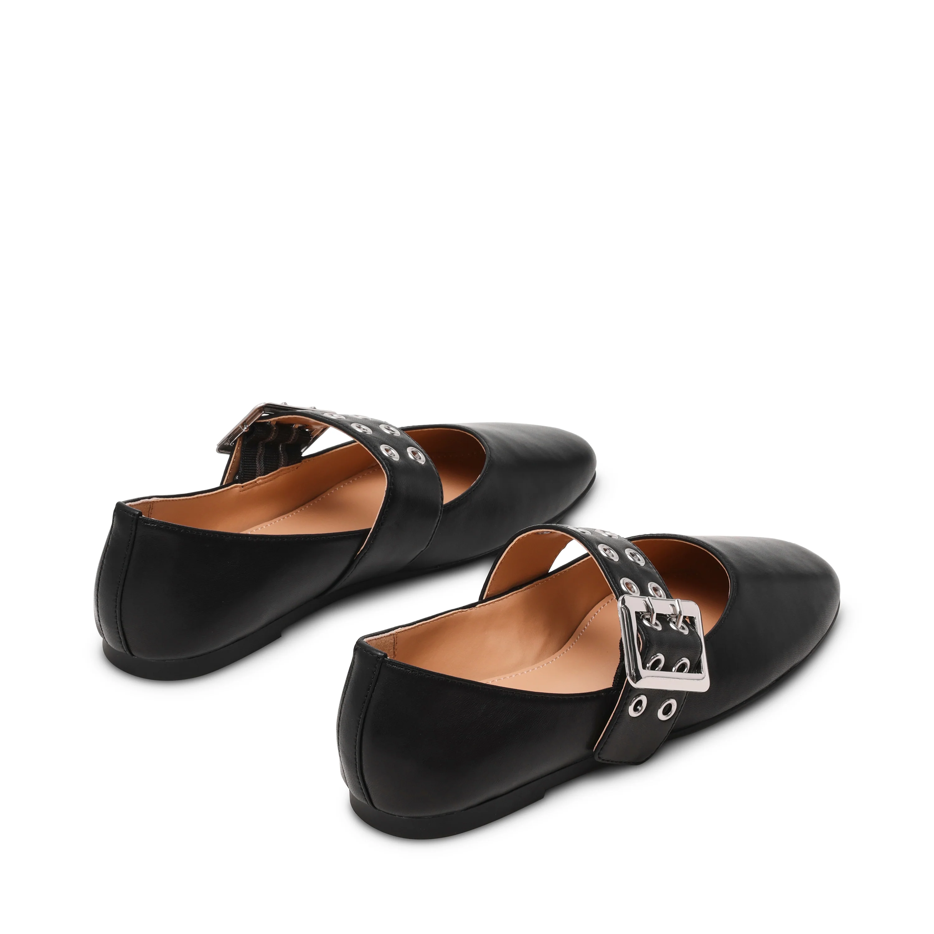 Atlantica Flat Shoe BLACK LEAT - Image 4