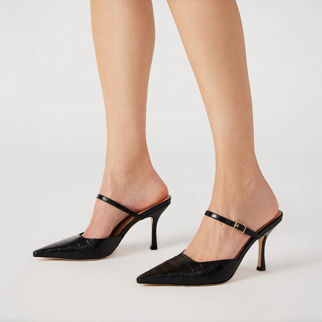 Brecki Mule BLACK CROCO - Image 6
