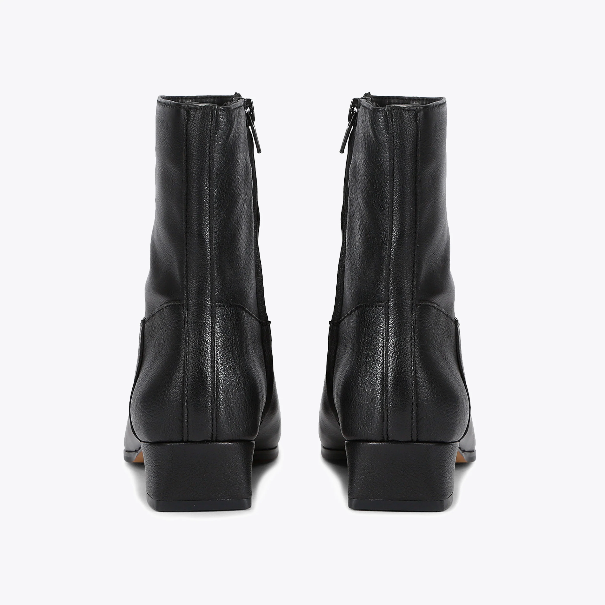 Dusty Black Leather Boot - Image 3