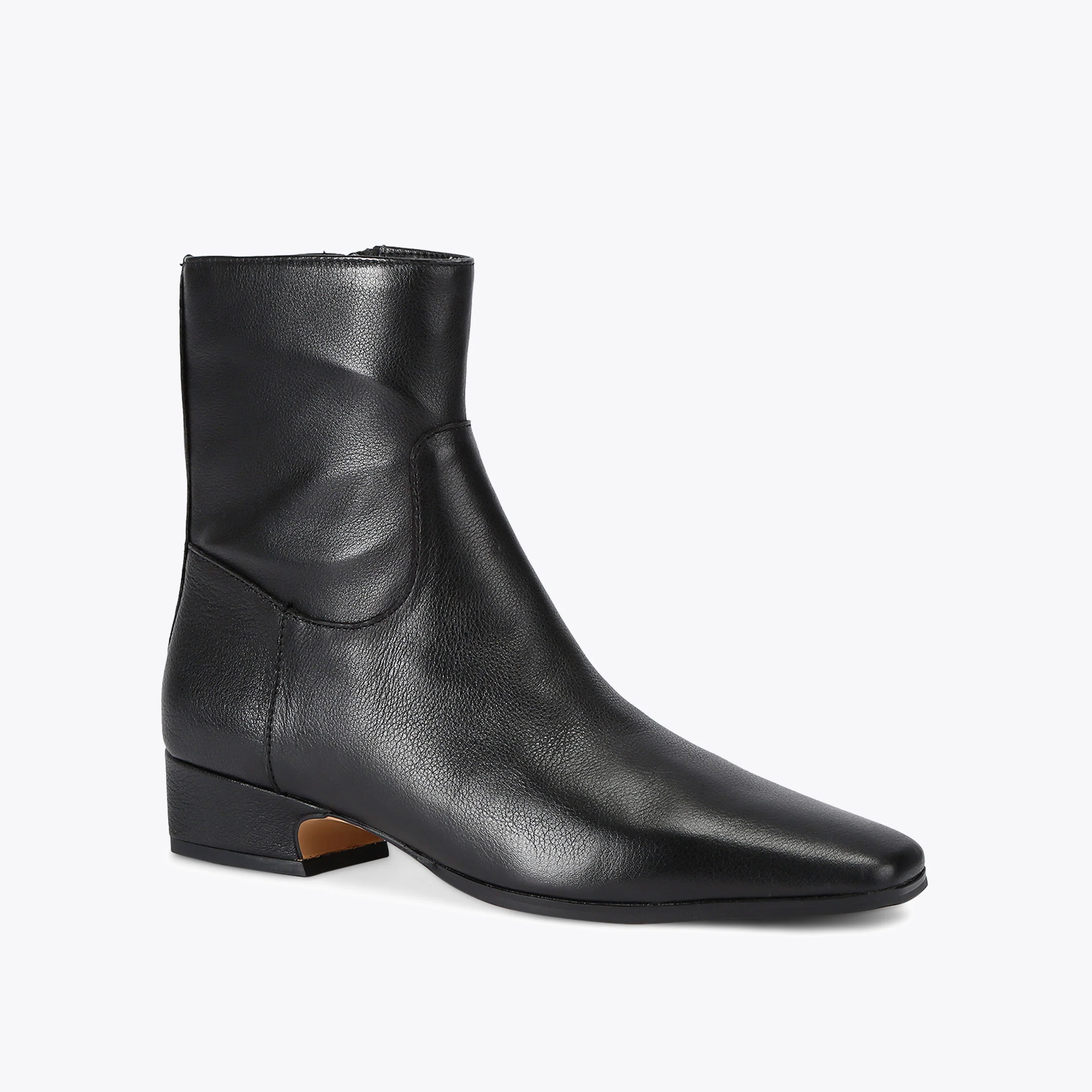 Dusty Black Leather Boot - Image 4