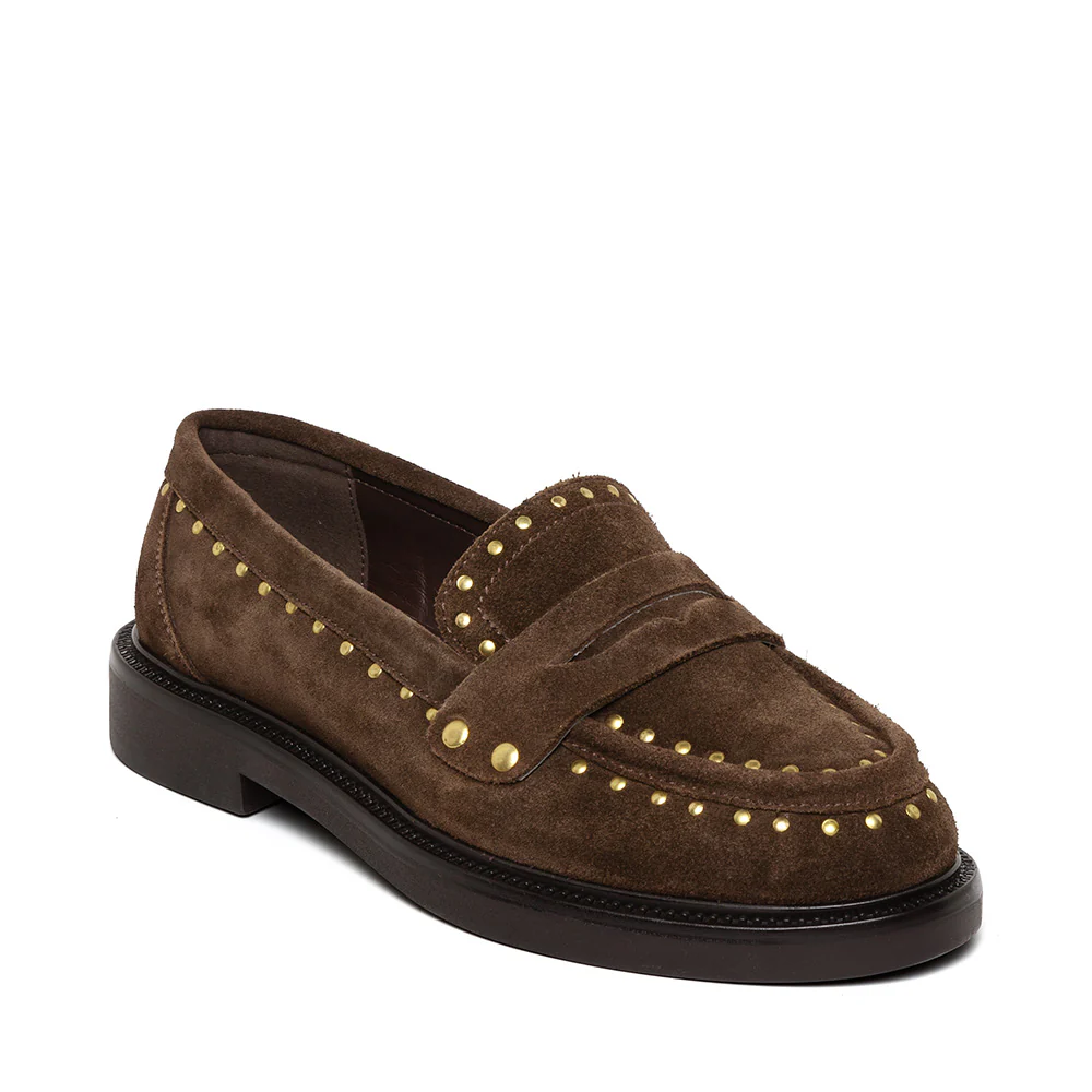 Harloe Flat Shoe BRN/GLD - Image 2