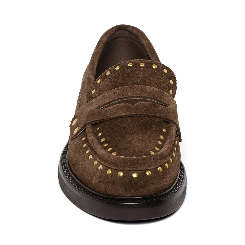 Harloe Flat Shoe BRN/GLD - Image 3