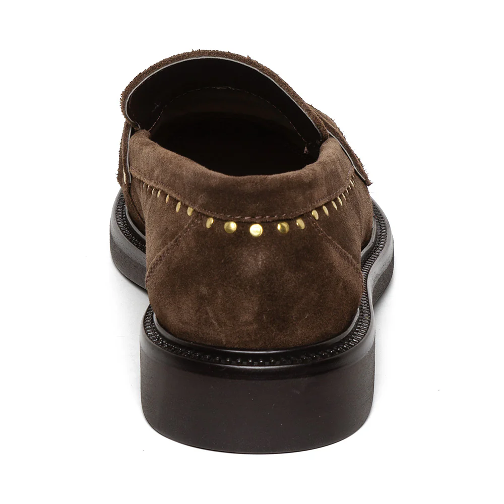 Harloe Flat Shoe BRN/GLD - Image 4