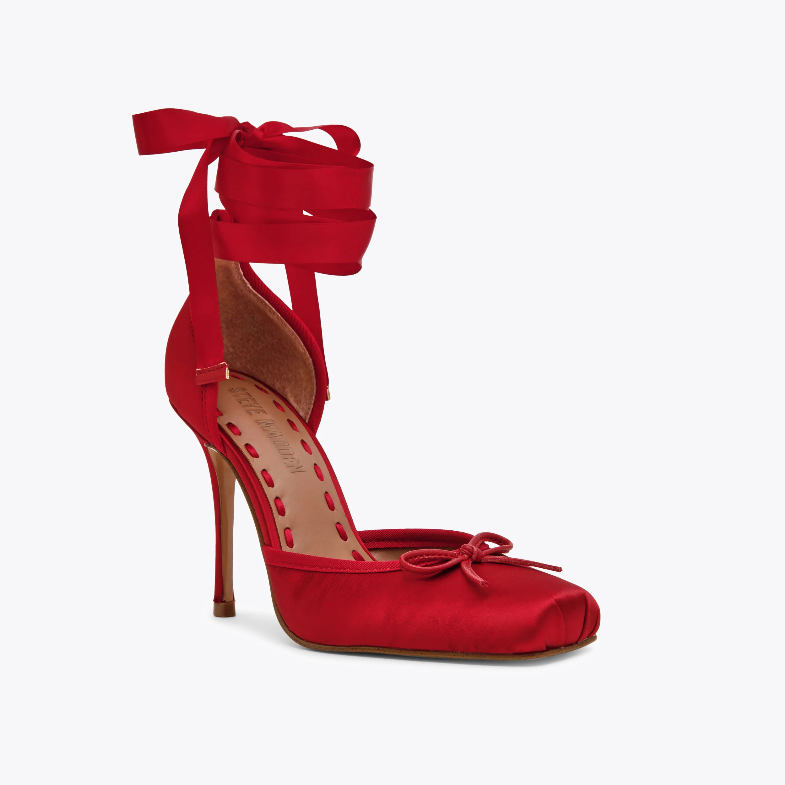 Larina Red Satin - Image 4
