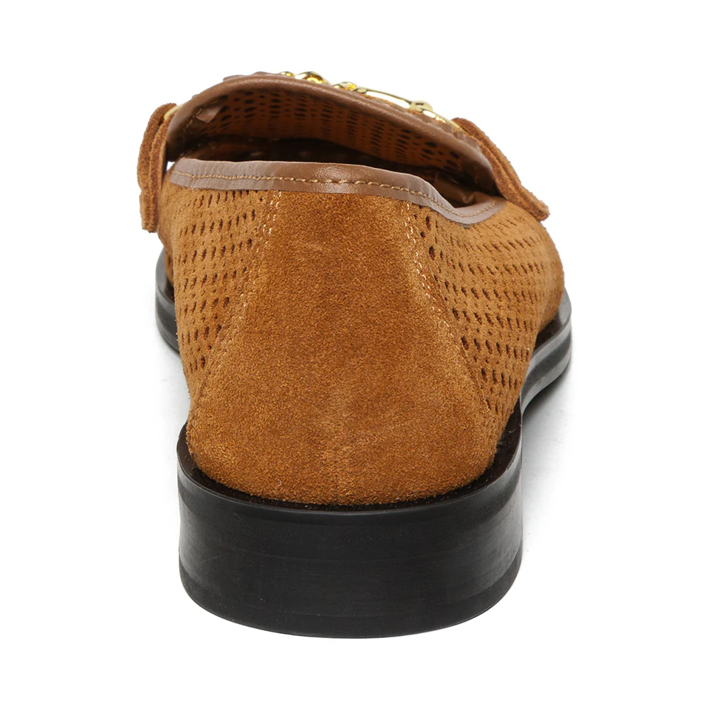 Nafisa Flat Shoe TAN SUEDE - Image 4