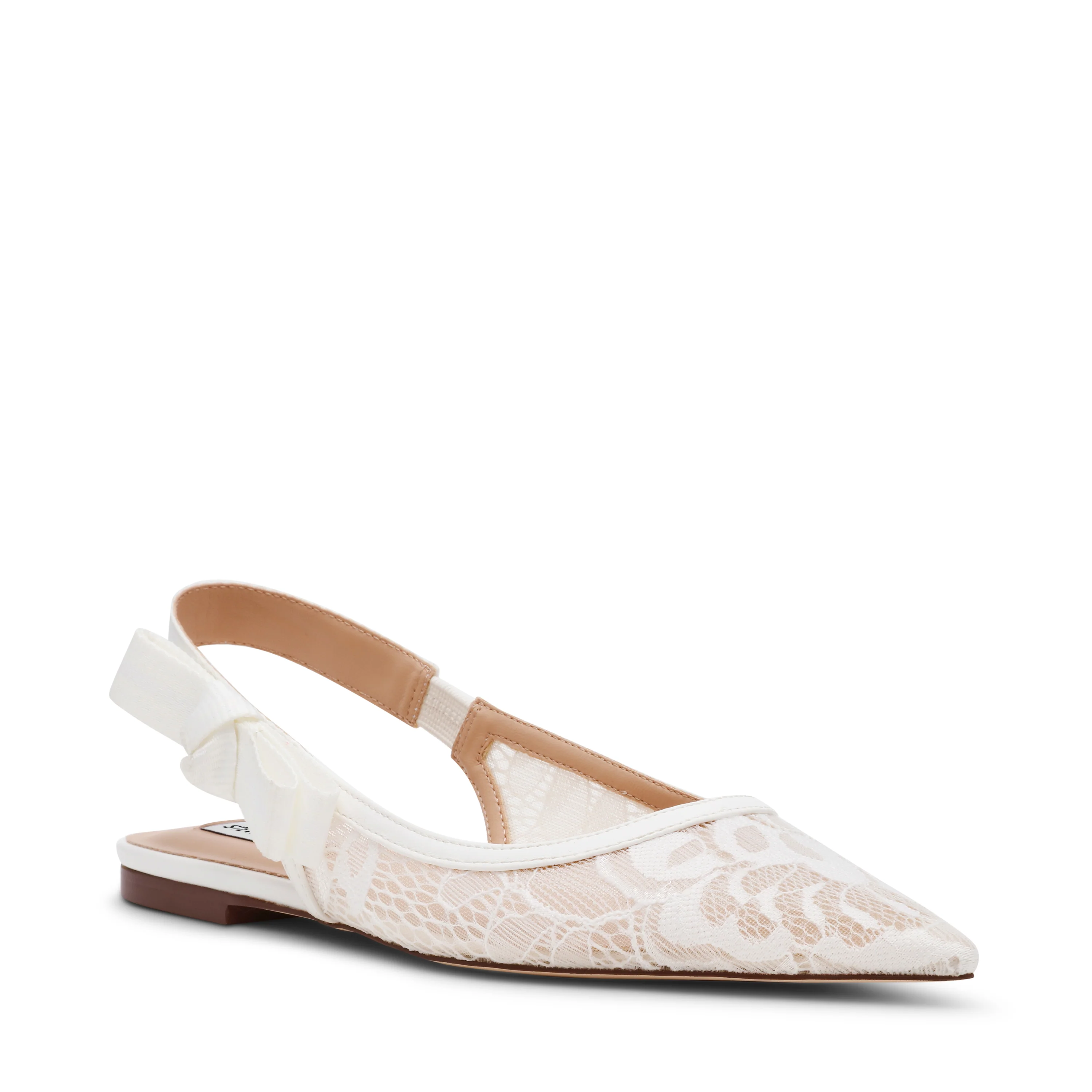 Olyvia-L Flat Shoe WHITE LACE - Image 2