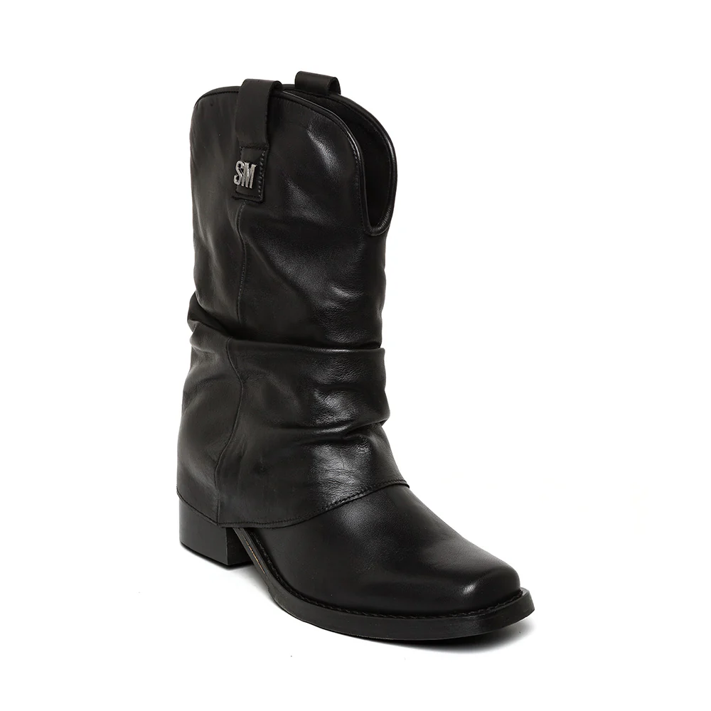Qiana Bootie BLACK LEATHER - Image 2