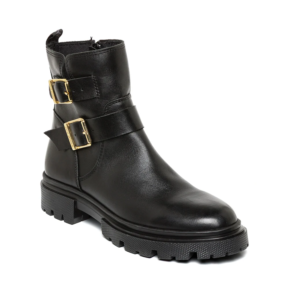 Rings Bootie BLACK LEATHER - Image 2