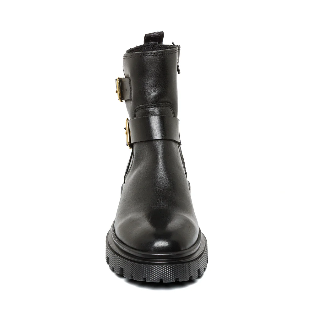 Rings Bootie BLACK LEATHER - Image 3