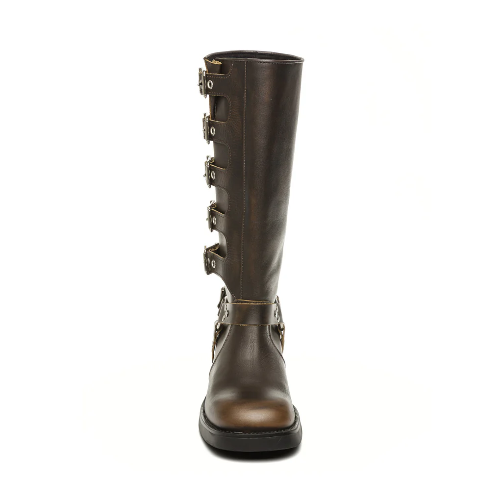 Battle Boot BROWN LEATHER - Image 3