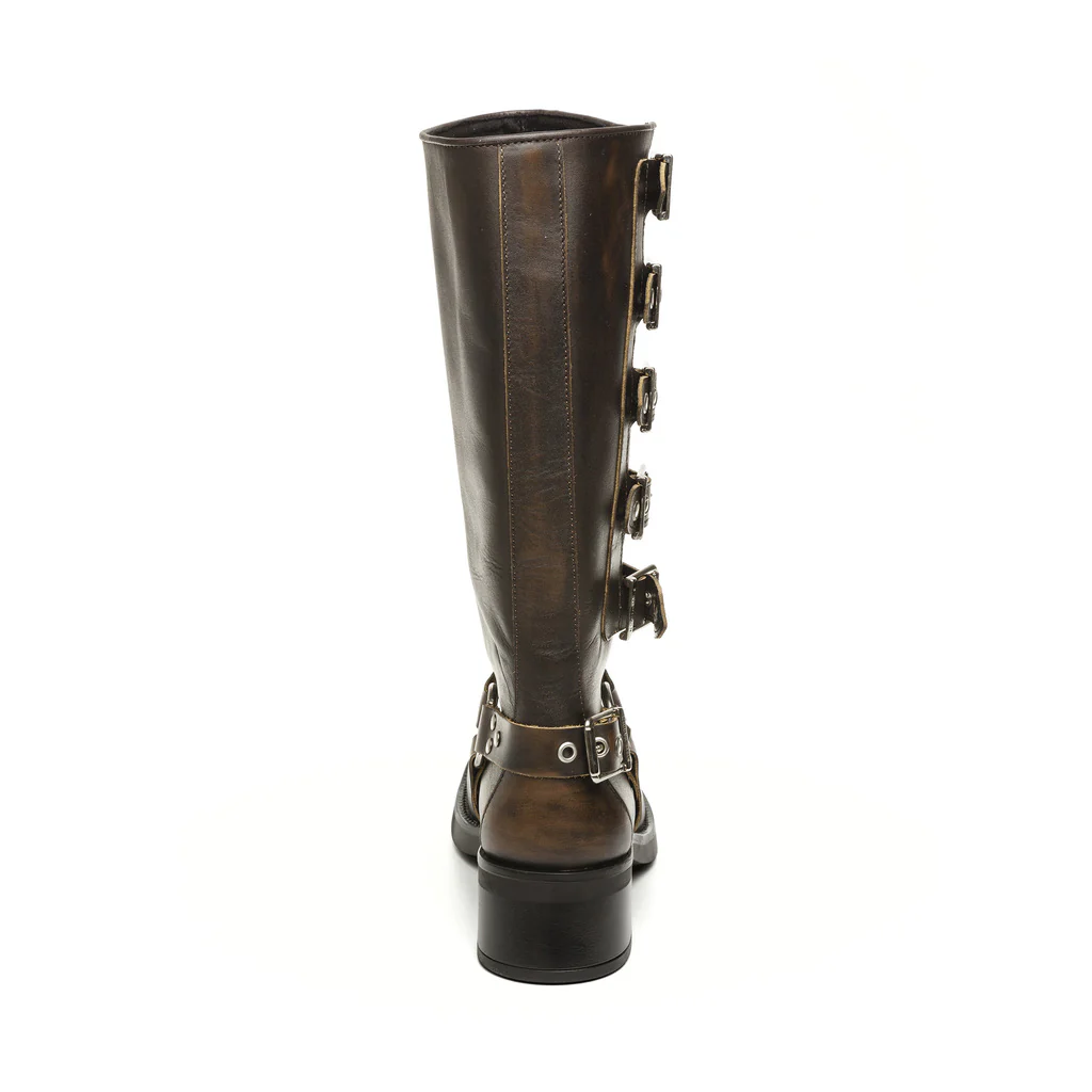 Battle Boot BROWN LEATHER - Image 4