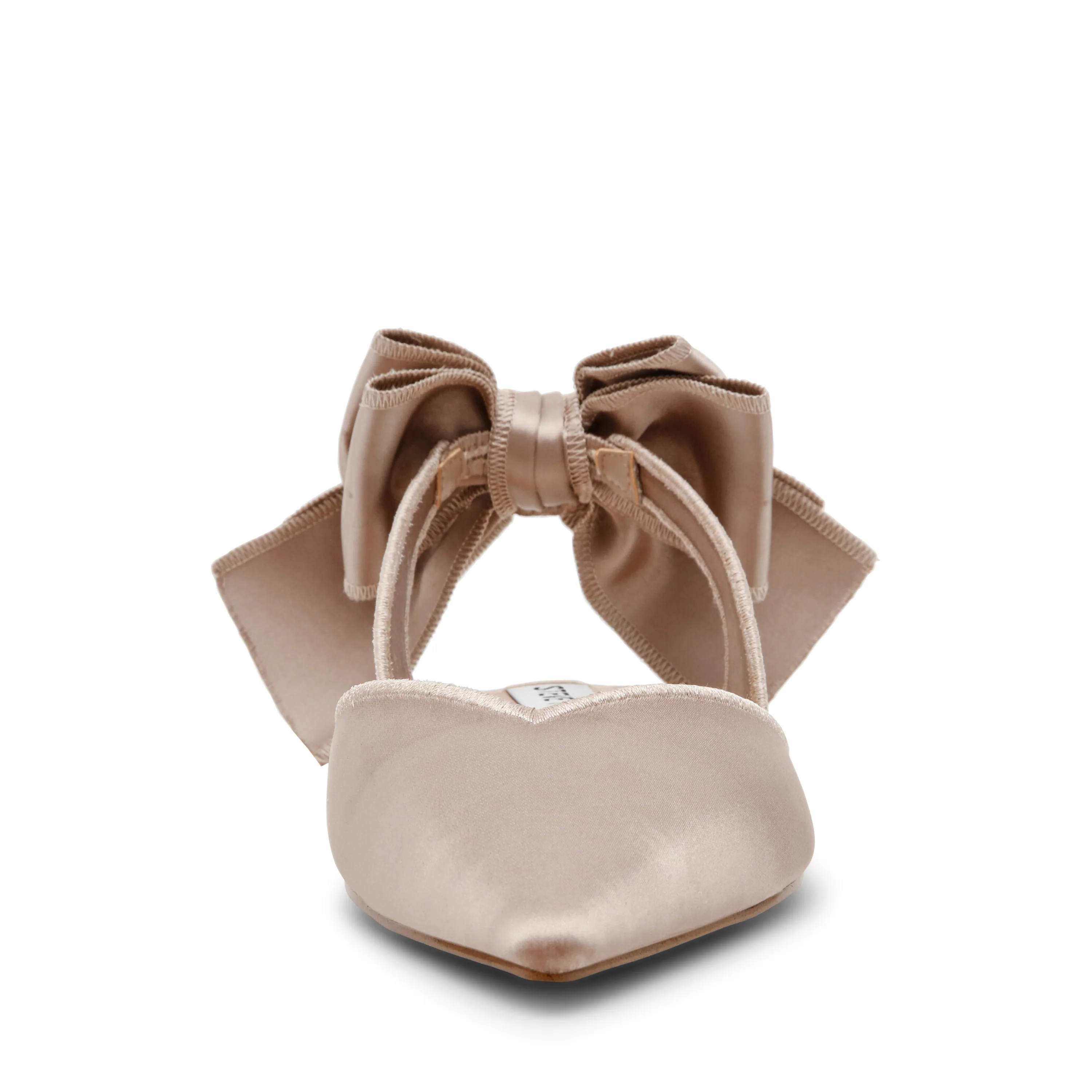 Synthia Flat Shoe TAUPE SATIN - Image 3