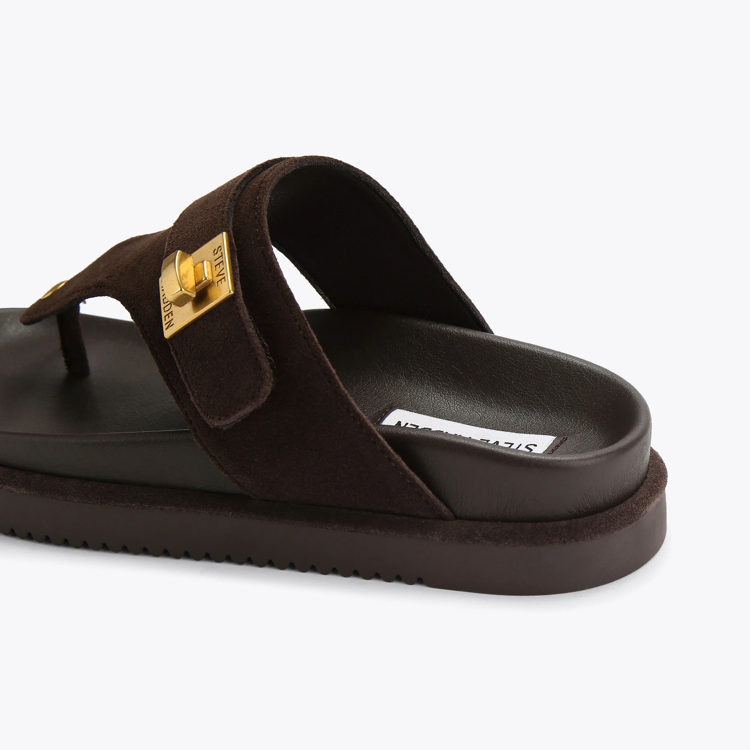 Tuned In Dark Brown Suede - Image 3