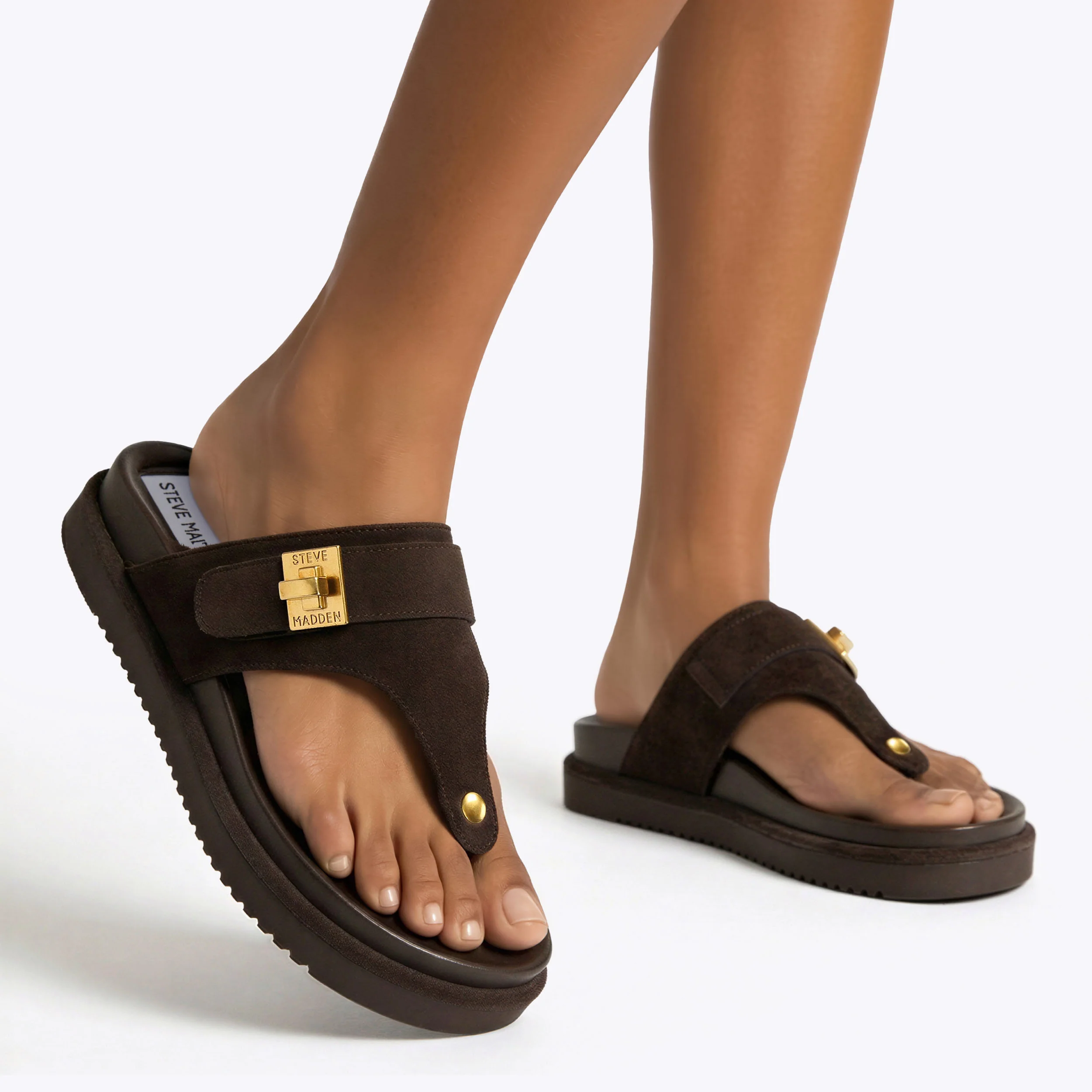 Tuned In Dark Brown Suede - Image 5
